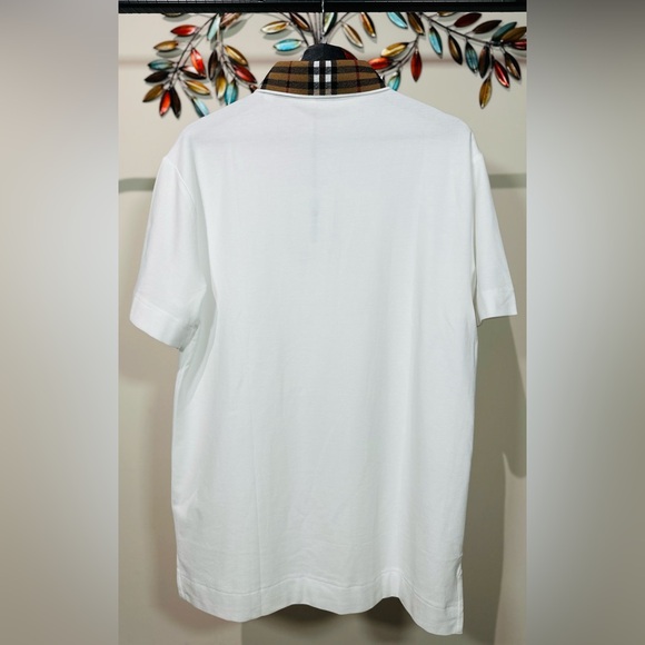 BURBERRY CHECK COLLAR COTTON POLO SHIRT, NEW SEASON SS24 !!! - Picture 4 of 4